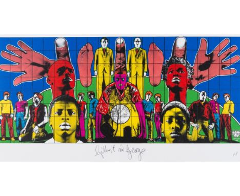 δ Gilbert and George (b.1943 &amp; 1942)Death after LifeOffset lithograph printed in colours, 2008, signed in black ball-poin