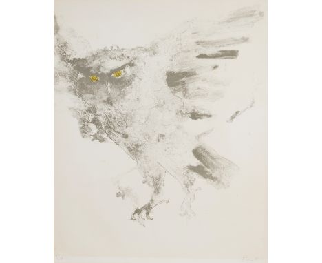 δ Elisabeth Frink (1930-1993)Eagle Owl (Wiseman 87)Lithograph printed in colours, 1973, signed and numbered from the edition 