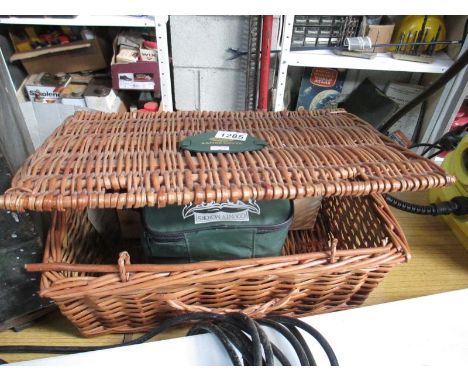 A Land Rover hamper, Jaguar car kit and Jaguar bottle box