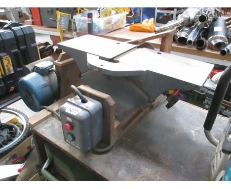 A large bench planer