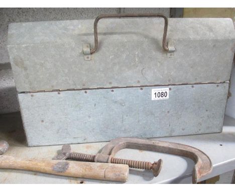 2 toolboxes with tools and a G Clamp etc and 2 good quality tap and die sets in boxes
