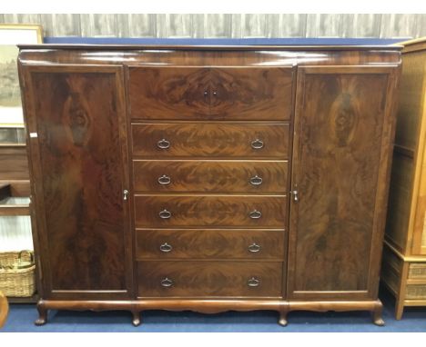 MAHOGANY WARDROBE IN THE MANNER OF WHYTOCK AND REID, 230cm wide
