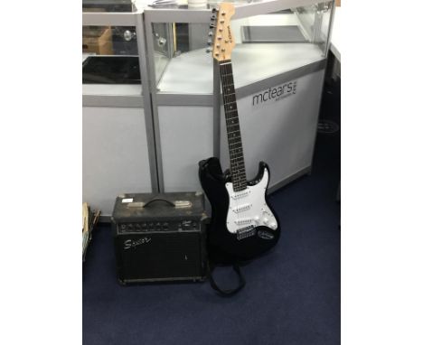 'GIANT' ELECTRIC GUITAR, along with an amplifier (2)