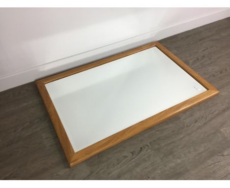 ERCOL RECTANGULAR WALL MIRROR, 94cm x 61cm