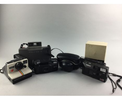 POLAROID CAMERA, along with other vintage cameras