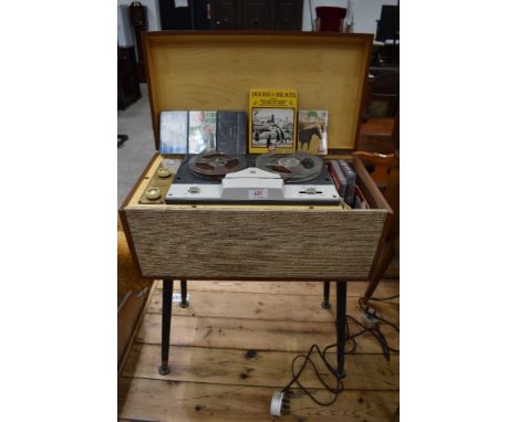 a vintage 1960's reel to reel tape player by Carousel