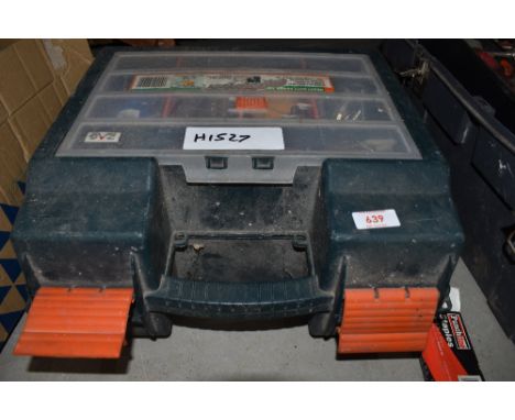 A tool box and a selection of builders and diy tools