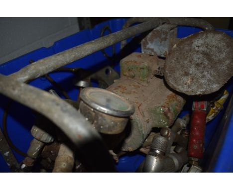 a vintage air compressor and accessories