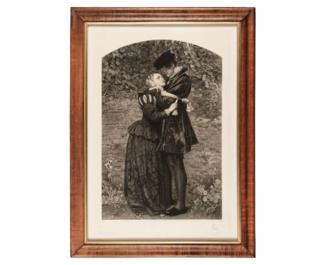 * Millais (John Everett, 1829-1896). A Huguenot on St Bartholomew's Day, 1857, mixed method engraving on chine collé, by Thom