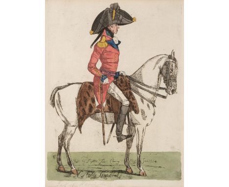 * Dighton (Richard, 1752-1814). Album of 78 hand-coloured caricatures, 1792-1812, 78 hand-coloured etched caricatures on wove