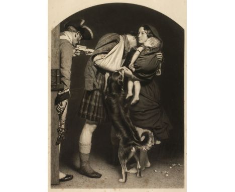 * Millais (John Everett, 1829-1896). The Order of Release, 1856, mezzotint by Samuel Cousins after J. E. Millais, a proof bef