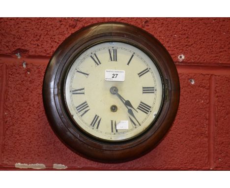 A 19th century wall clock.