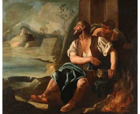 Follower of Francesco de Mura (1696–1782) Italian Allegory of WinterOil on canvas, 152cm by 181cmThe canvas has been lined, a