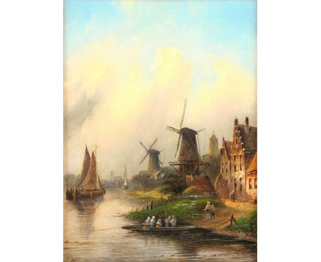 Jan Jacob Coenraad Spohler (1837-1894) Dutch "Winter" "Summer" Signed, oil on panel, 20.5cm by 15.5cm (2)Provenance: MacConna