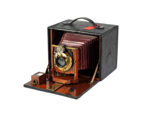 A Rochester Optical Pony Premo No.3 Camera, serial no. 14312, with un-marked brass lens, body, F-G, lens, VG, shutter not wor