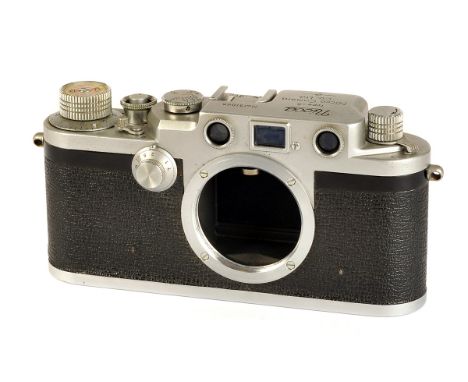 A Nicca Camera Co Nicca Type-5 Body, chrome, serial no. 131066, body, G, shutter working, ex-Christie’s lot 154, 22nd Novembe