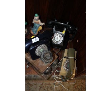 A SELECTION OF VINTAGE TELEPHONES ETC. 