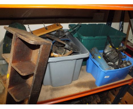 FOUR BOXES OF MIXED TOOLS AND PARTS ETC