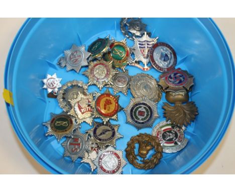 A COLLECTION OF VINTAGE FIRE SERVICE CAP BADGES