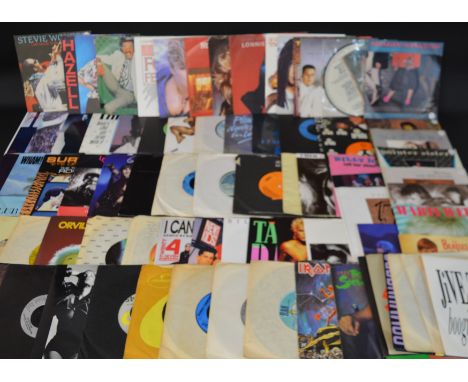 Quantity of mainly 1980s 45rpm records includes Depeche Mode: Now This Is Fun, New Life, Dreaming Of Me, Everything Counts &a