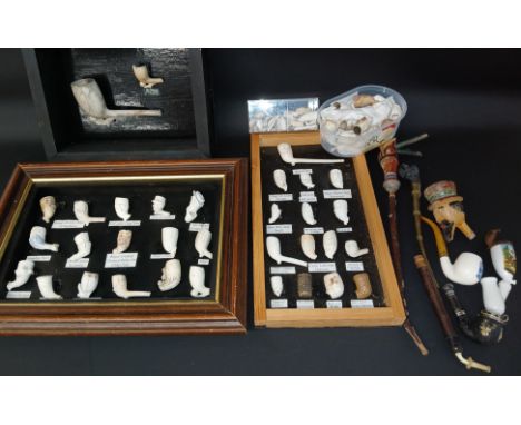 Collection of clay pipe finds etc.