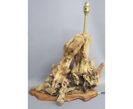 Driftwood table lamp - approx. 50cm x 55cm x 17cm
