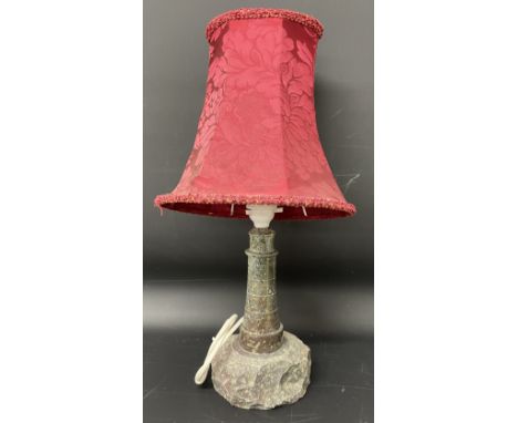 Cornish Serpentine lighthouse lamp