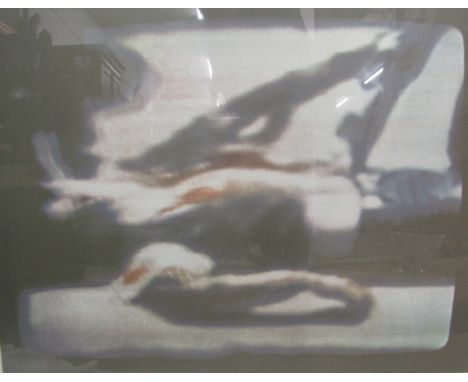 Richard Hamilton pencil signed limited edition 179/5000 silkscreen print - the image is one of the shot counter-culture prote