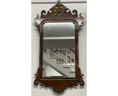 Early 20th century reproduction Chippendale wall mirror 95cm by 51cm