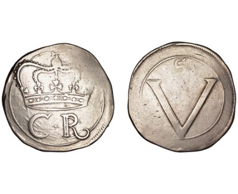 Charles I (1625-1649), Ormonde Money, Crown, small lozenge stop and four pellets between C R, 28.77g/3h (S 6544; DF 288). Cle