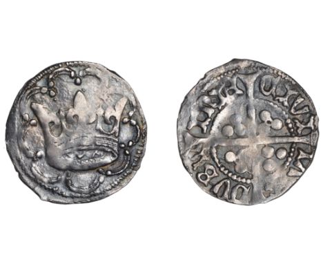 Edward IV (First reign, 1461-1470), First Crown coinage (c.1460-62), Dublin, nine-arc tressure with three pellets on each cus