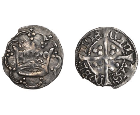 Edward IV (First reign, 1461-1470), First Crown coinage (c.1460-62), Dublin, nine-arc tressure with three pellets on each cus