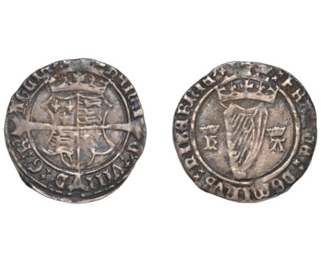 Henry VIII (1509-1547), First Harp issue (1534-40), Groat, mm. crown, ha (Anne Boleyn), 2.40g/10h (S 6472; DF 201). About ver