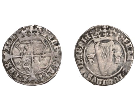 Henry VIII (1509-1547), Second Harp issue (1540-2), Groat, mm. trefoil, omits viii, hr by harp, 2.17g/5h (S 6479A; DF 209). F