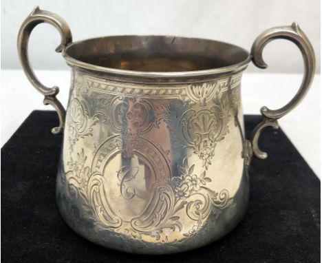 A HM silver twin-handled sucrier