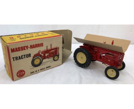 A large boxed Lesney Massey Harris tractor (mint)