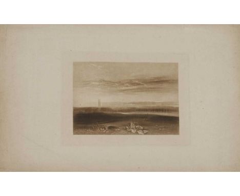 TURNER: The Hare- A mezzotint from Liber Studiorum &amp; another. Please see the enclosed letter from the British Museum abou