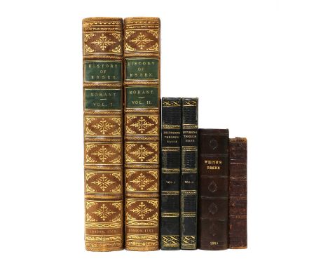 ESSEX: Morant, P: The History &amp; Antiquities of the County of Essex, Two Volumes. T. Osborne; etc. 1768 &amp; 1763. With n