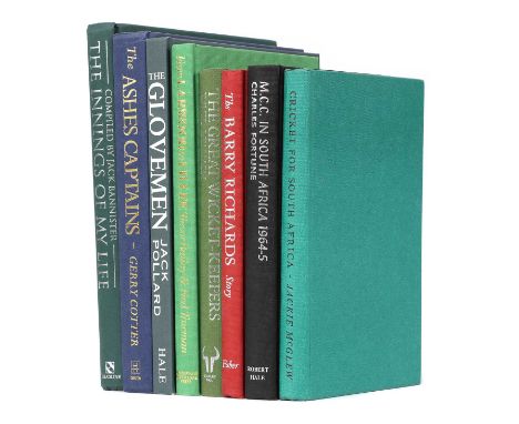 AUTOGRAPH CRICKET Books: 1- Jack Bannister: The Innings of my life, 1st. edn. Signed by Bannister &amp; six others on the end