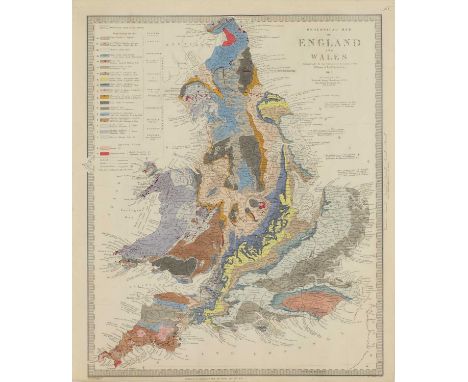 MAPS: BARTHOLOMEW, J: The Imperial Map of England &amp; Wales, according to the ordnance survey with the latest additions, sh