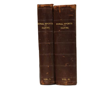 [With a HAND COLOURED DUPLICATE SET of plates]- Daniel, WB: Rural Sports, in Two volumes. Bunny &amp; Gold, 1801-1802. With 6