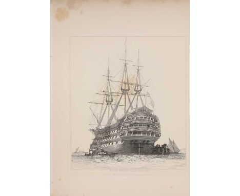 SHIPS &amp; SHIPPING: Cooke E. W; Sixty-Five Plates of Shipping and Craft. 1829, 1st. Edn. Folio, All plates present (2 vigne