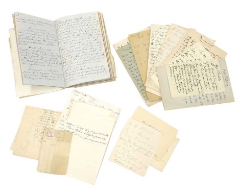 COOKERY MANUSCRIPT: A family recipe book circa 1860 and later, 8vo, with many recipes, cures and house-keeping advice, 45pp p