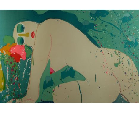 TING Walasse (1929-2010) Lithograph 'Venus' numbered 47/100. Signed and dated '77 Lithografie 'Venus'. Genumerd 47/100, gesig