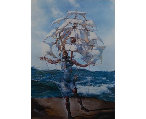 Salvador Dali (1904-1989) Lithograph MCLXXXIV/MM. With stamp and signature facsimilé. Lithografie MCLXXXIV / MM. Met stempel 