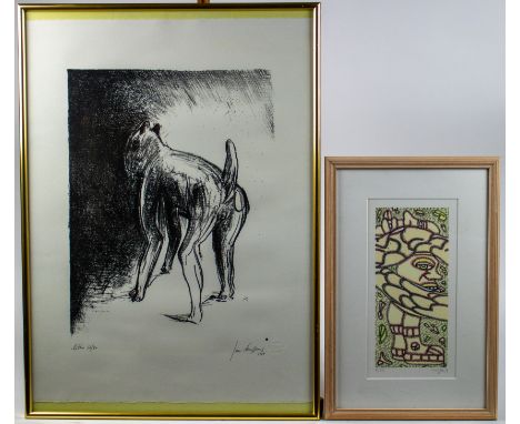 Lot lithography Jan Burssens + Robjee Lithograph 16/90 by Jan Burssens. Signed and dated 1989 Lithograph 4/50 by Robjee. Sign