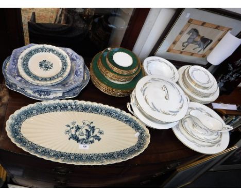 A ROYAL WORCESTER BONE CHINA PART DINNER SERVICE decorated in the 'Harvest Ring' pattern, Coalport bone china dinner plates d