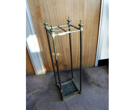 A BRASS STICK-STAND