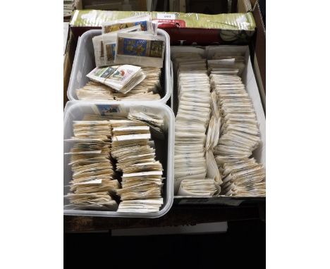 A COLLECTION OF VARIOUS STAMPS, mostly with post marks separated into packets, various countries (four boxes)