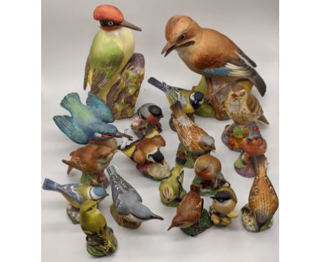 A collection of Royal Worcester birds (18)